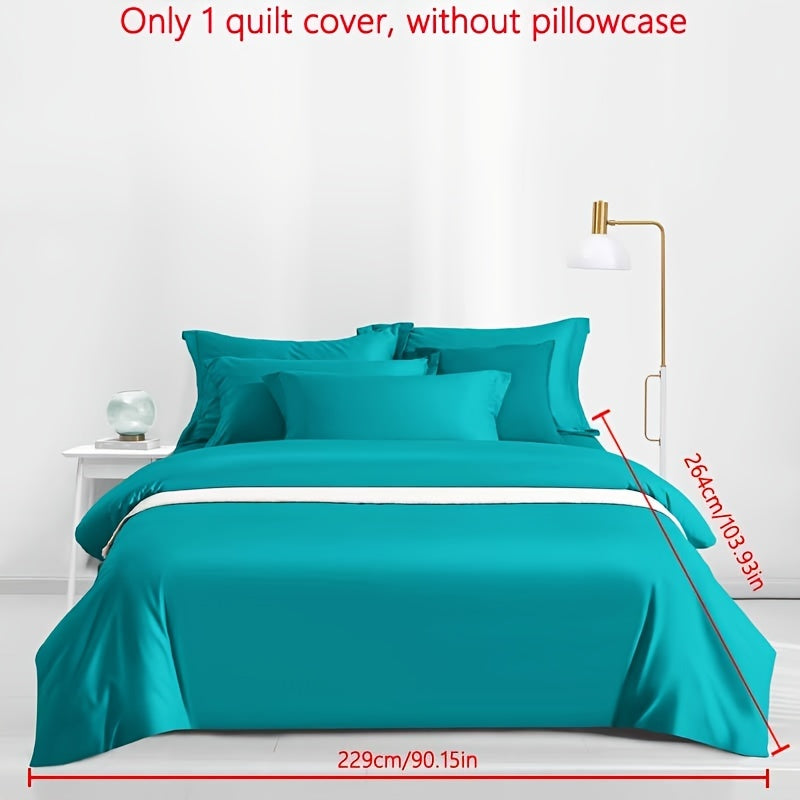 Housse De Couette Brossée Laolang - Bleu Lac / 264cm*229cm