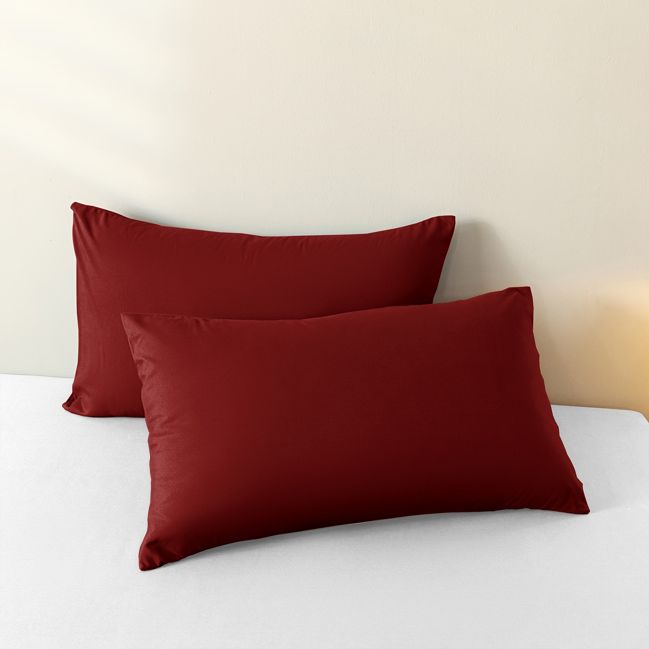 3 pices Housse de Couette Unie Brosse 1 Housse de Couette  2 Taies dOreiller Oreillers Non Inclus  Poids du Tissu  80g